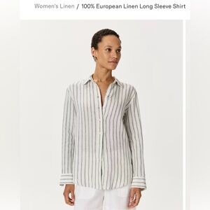 100% European Linen Long Sleeve Shirt